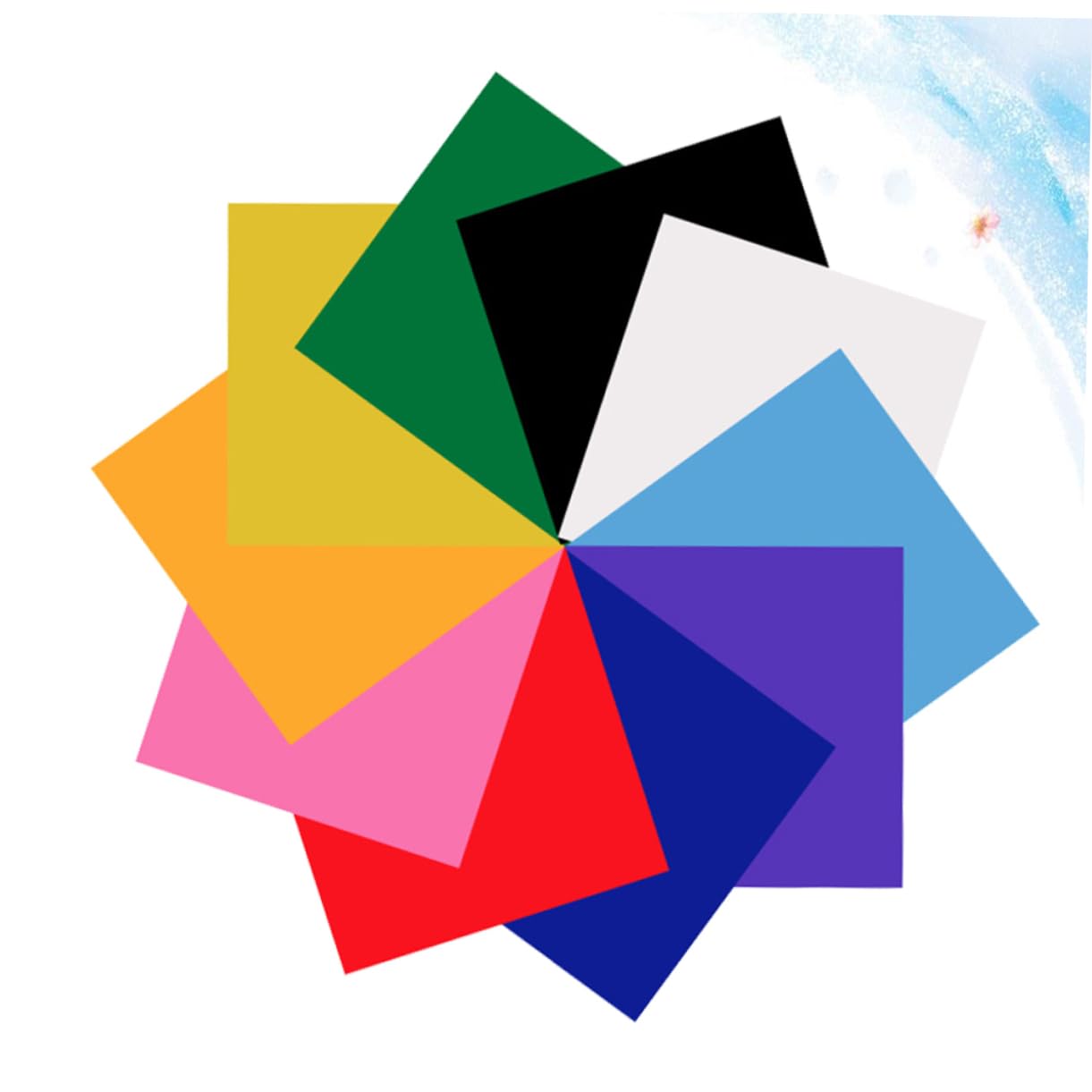 Housoutil 10Pcs PU Heat Transfer Film for Clothing Multicolor DIY Lettering Membrane and Washable Suitable for Fabrics Stretchable and Elastic Design