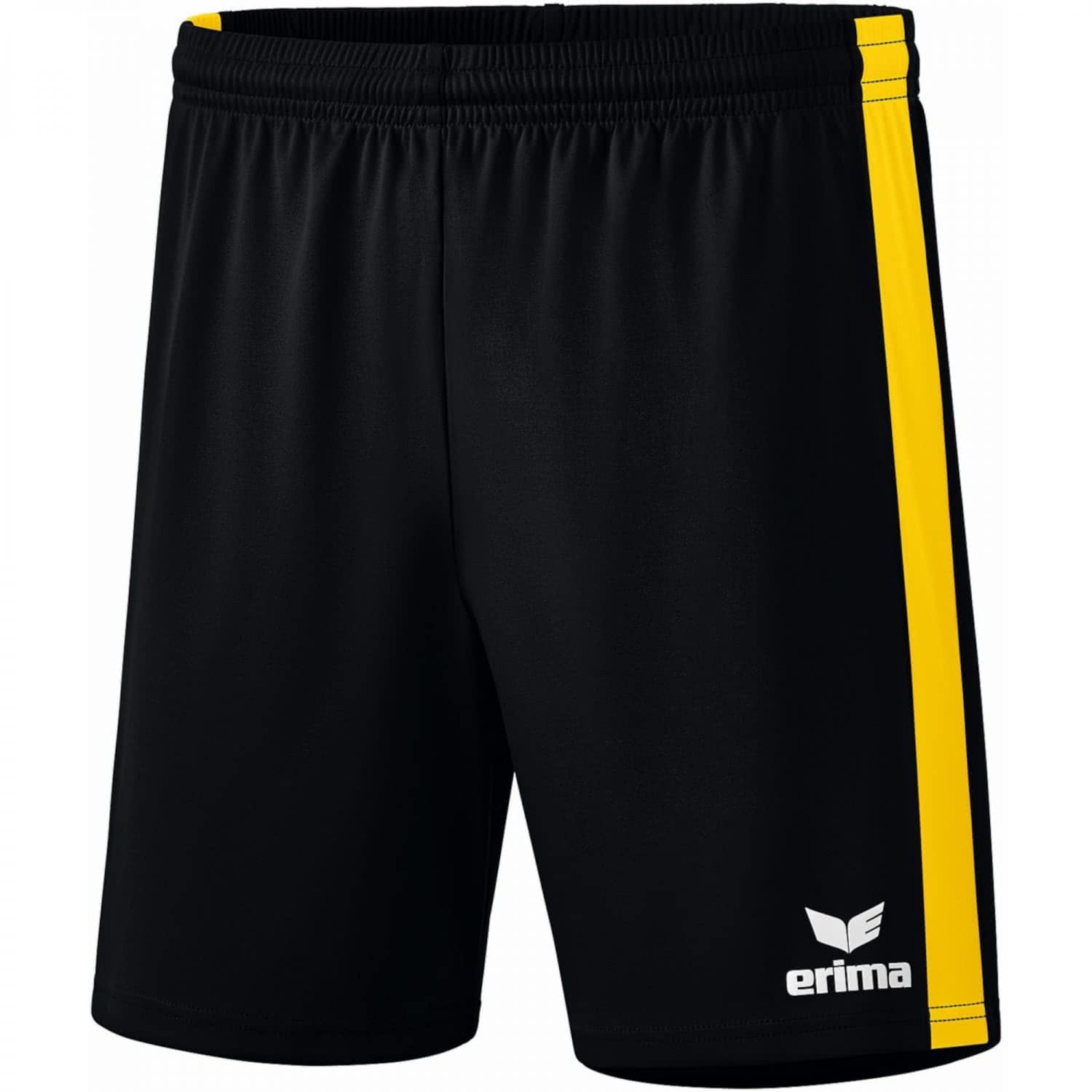 Erima Artze Wall Art Erima Retro Star Unisex Shorts, Unisex_Adult, Shorts, 3152104, Black/Yellow, L