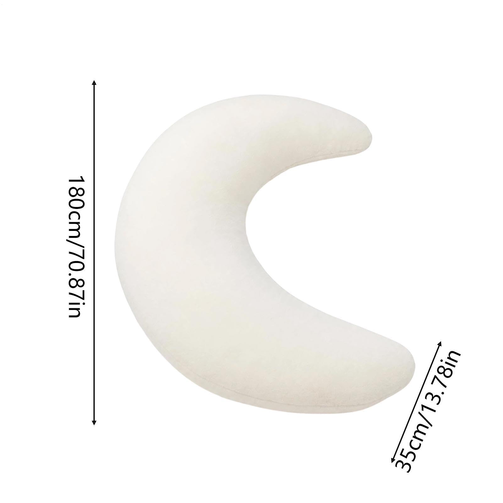 Cuscino Body da sul Fianco 180 cm Cuscinetto Decorativo A Forma Di Per E | Morbido Guanciale Body Per Diurno Notturno Sonno Dormitorio Divano Camera Casa