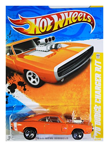 Hot Wheels 2011 70 Dodge Charger R/T Orange miniatura 3