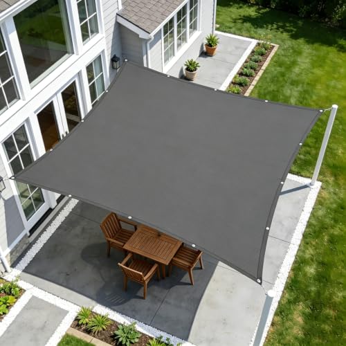 Voile d'ombrage terrasse 2.8x4m imperméable résistant UV avec oeillets pour camping
