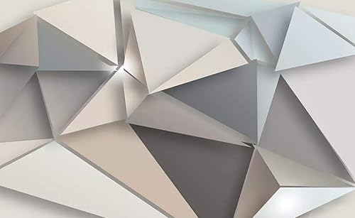 Miniatura 3 de Murwall Geometric Wallpaper Trigon Wall Mural Architects Office Wall Decor Modern Home Design Living Room Bedroom Entryway
