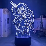 Anime Waifu Taiga Aisaka Toradora lamp Cool 3D Illusion Night Lamp Home Room Decor Upward Lighting...