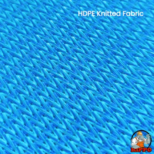Image of HIPPO Shade Sail 9.5 Feet x 20 Feet Sun Shade 98% UV Block for Canopy Cover, Outdoor Patio, Garden, Pergola, Balcony Tent (Ocean Breeze)