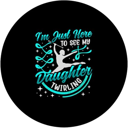 Miniatura 3 de Twirler Majorettes I'm just here to see Baton Twirling PopSockets Swappable PopGrip