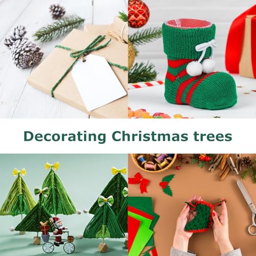 image for Vanhench 805ft Garden Twine, Green Twine String for Christmas Supplies