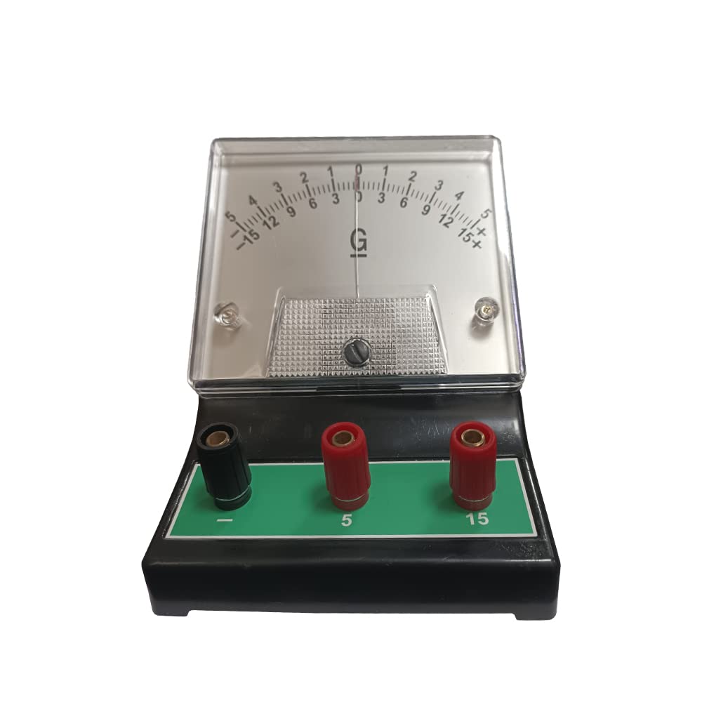Galvanometer DC Dual Range | Compact Dimensions of 133x97x100mm | Perfect for Measuring Small Electric Current and Electric Potential Difference | Protective Circuit for Overload Damage