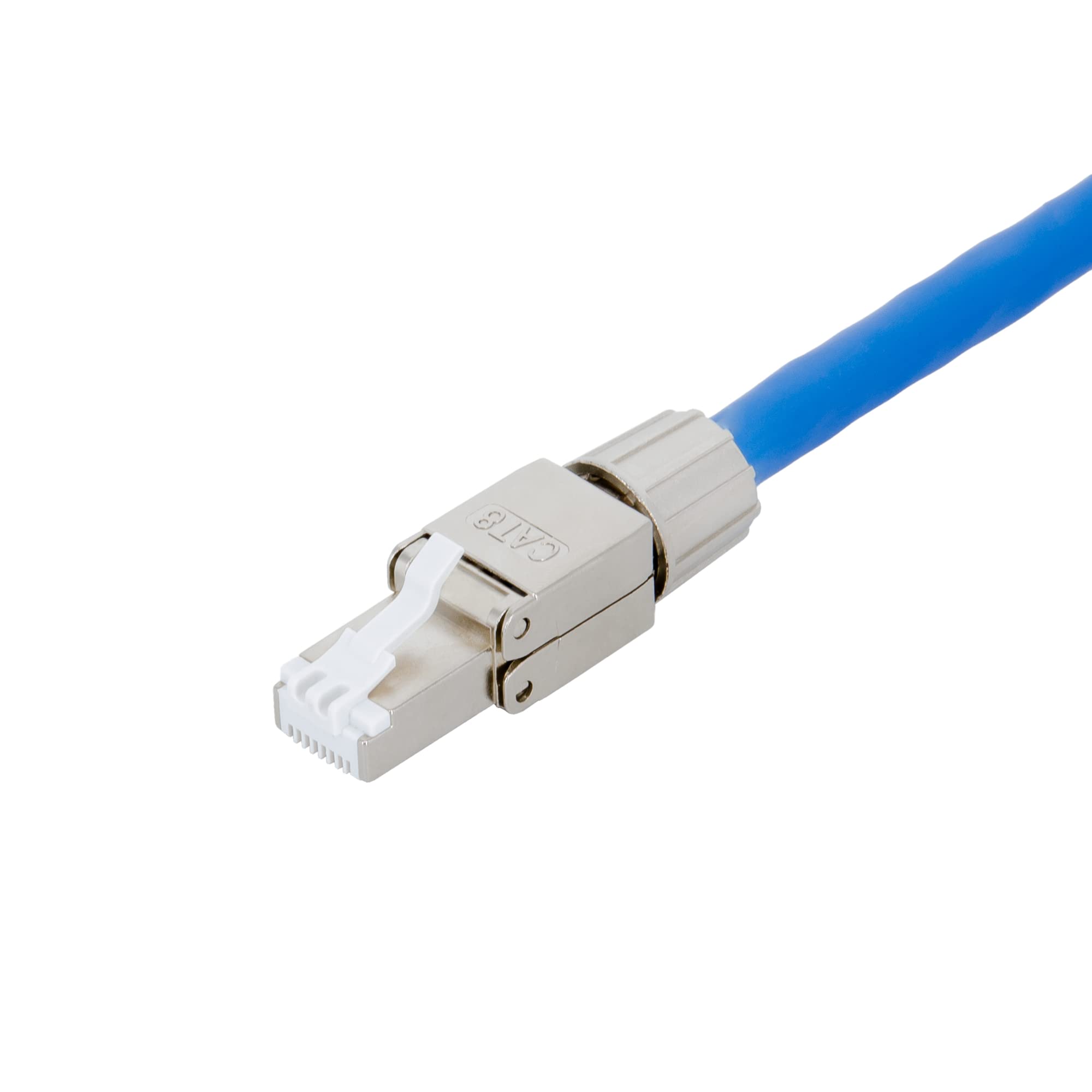 PremiumX 10x wtyczka sieciowa RJ45 Cat8 do kabla instalacyjnego kabel sieciowy kabel krosowy bez narzędzi przyłącze LAN