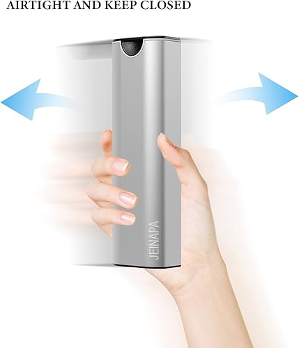 Miniatura 4 de JEINAPA Organizador semanal de pastillas de sellado de viaje, aluminio de alta calidad y fibra de carbono, caja de pastillas a prueba de humedad