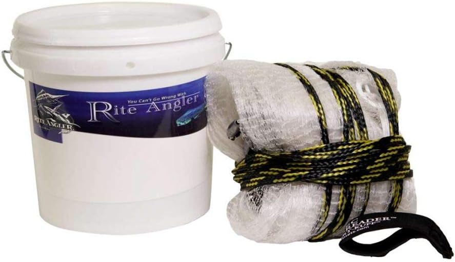 Rite Angler Premium, Saltwater Cast Net, 8ft/10ft/12ft Radius, 1/4", 3/8", 1/2" mesh