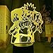 MHLYY 3D lumière japonaise anime poupée led veilleuse chambre d'enfants décoration garçon anniversaire cadeau veilleuse-N122