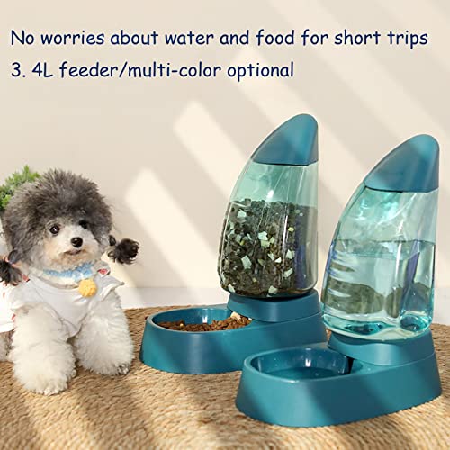 Ylsafet Unique Shape Pet Drinker And Feeder Set, Colorful Pet Feeder And Water Food Dispenser Automatic For Dogs Cats, Travel Supply Feeder And Water Dispenser For Dogs Cats Pets Animals (Color : I) #TOP1
