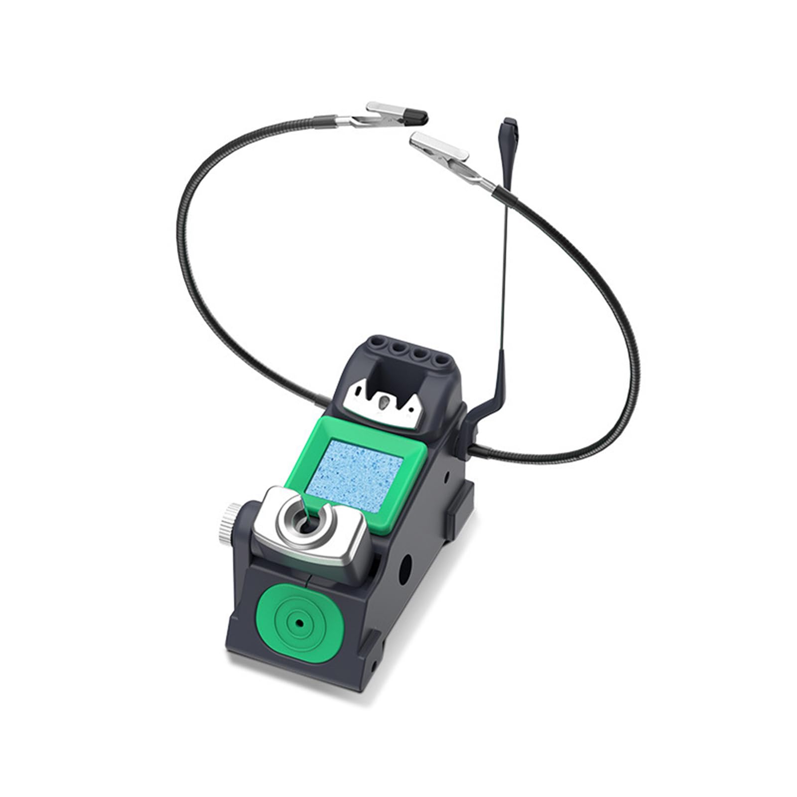 Msioytog 45° Soldering Iron Stand For C210 / C245 With Sleep Mode, Brass Sponge & Holder Welding Station Stand Rotation High Temperature Sponge Copper