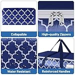 Moving Bags, Extra Large Moving Supplies, Heavy Duty Storage Bags, Packing Bags with Reinforced Zippers & Handles, Collapsible Packing Boxes, Storage Totes for Moving, Packing, 88L, 8 Packs - Image 3