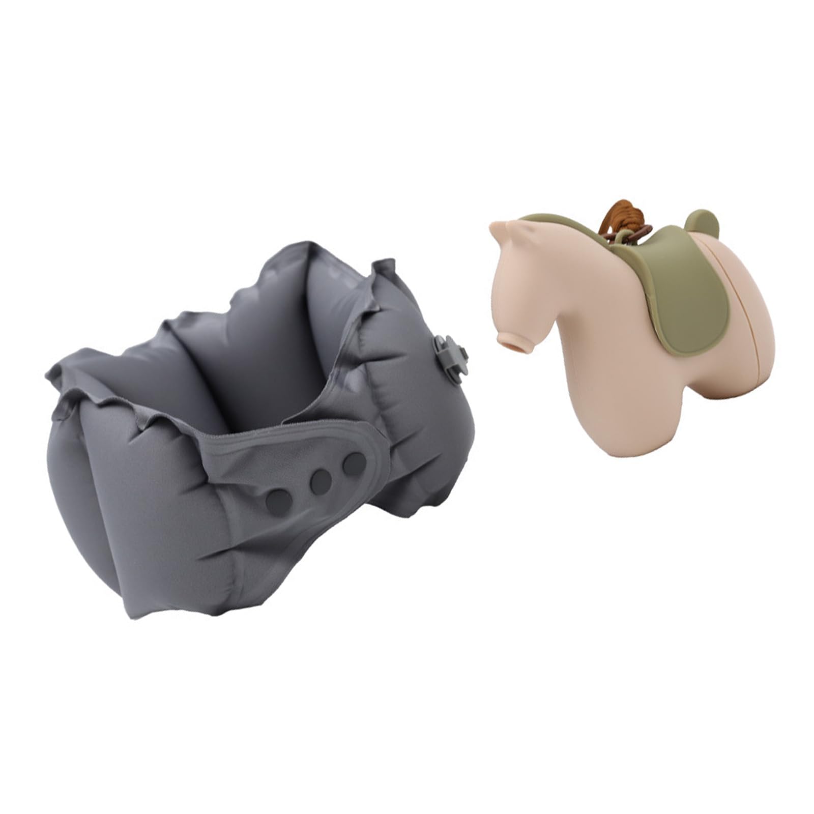 NMFLAB Inflatable Travel Pillow for Road Trips and Offices Easy to Comfortable Neck Rest for Car