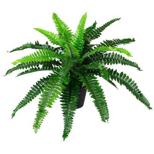 Northlight Potted Artificial Green Boston Fern Plant - 17.5"