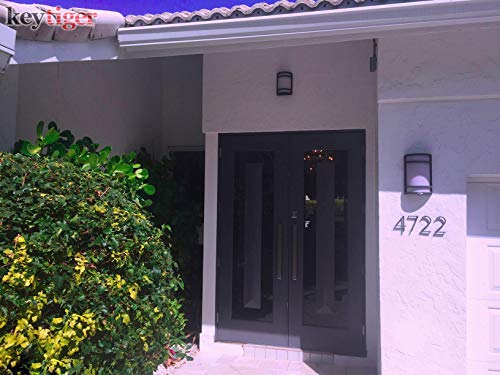 8 Inch Square Rectangle Flat Shape Stainless Steel Modern Contemporary Entry Door Handle Towel Bar Pull Shower Glass Sliding Barn Door Interior Exterior Door Pull Push Chrome Mirror Polish Finish #TOP6