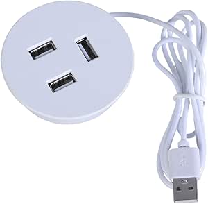 yanwuwa Embedded Desktop USB Male To 3 USB Charging Adapter Extension ...