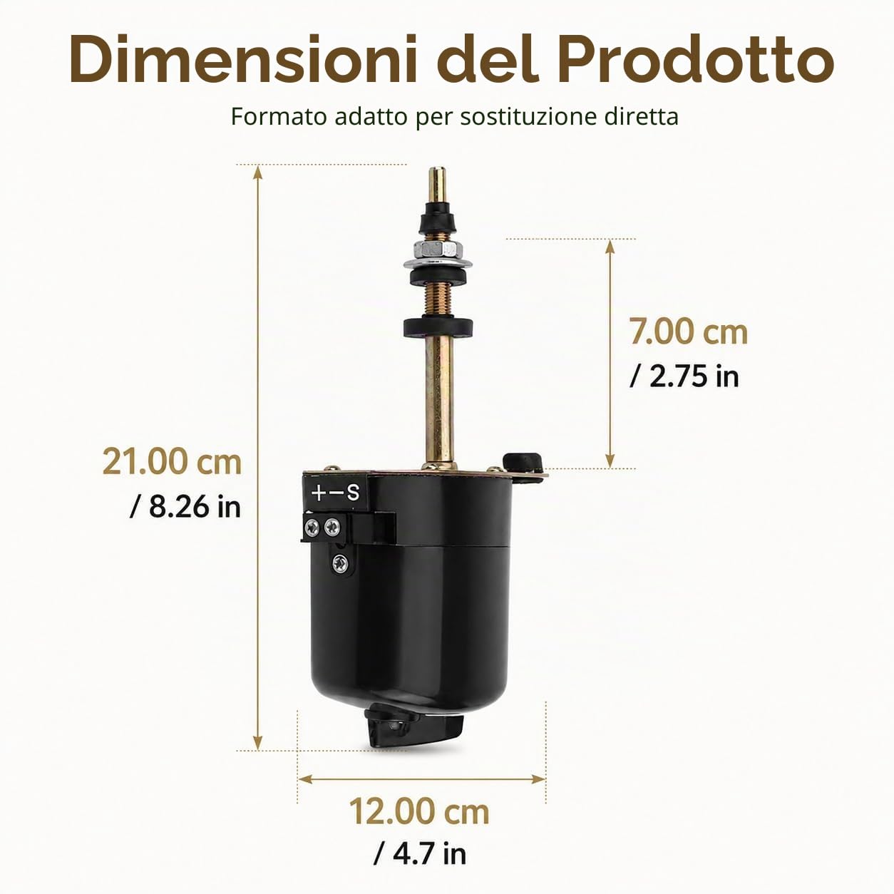 Motorino tergicristallo parabrezza per Land Rover serie uno e due, ricambio tergicristallo anteriore motore lavavetri compatibile con codici RTC3866 e 519900