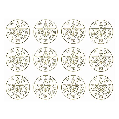 Adesivo Radiônico Pentagrama - Com 12 adesivos Diâmetro de 5 cm