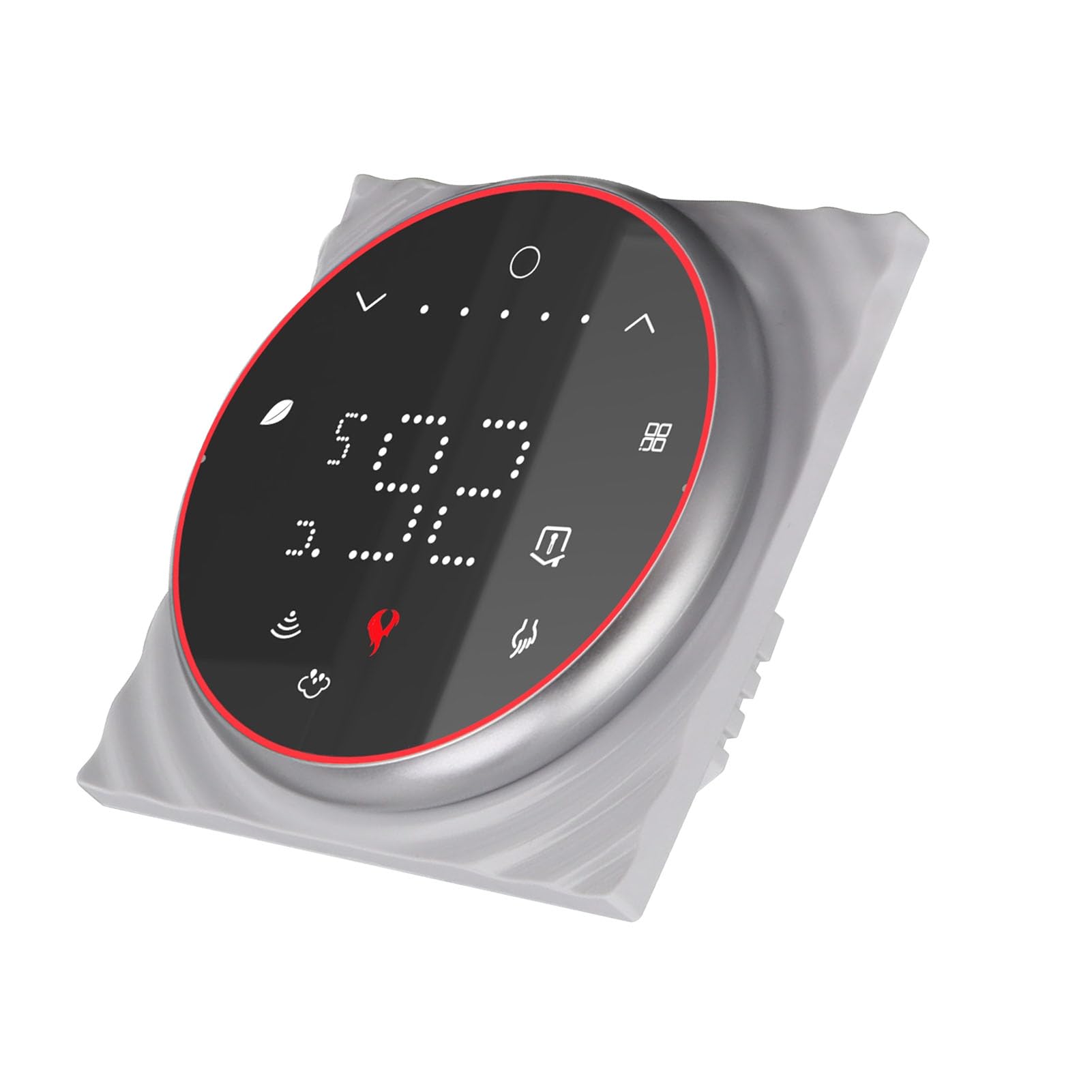 Control de voz del termostato inteligente programable con APP (Negra)