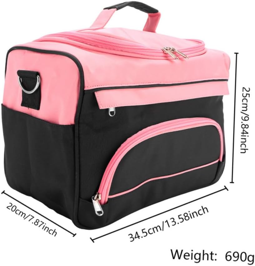 BESTYASH Multi-Purpose Barber Travel Bag for Stylists Large Capacity Hairdressing Tool Organizer Portable Oxford Makeup Case for Hair Tools and Accessories