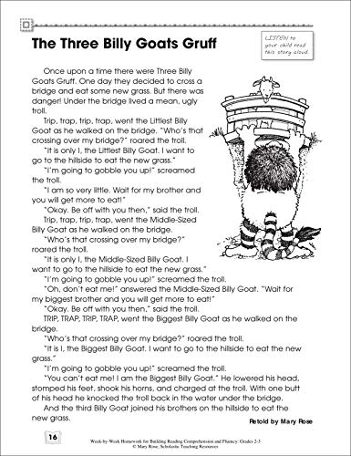 Week-By-Week Homework For Building Reading Comprehension & Fluency: Grades 2-3: 30 Reproducible High-Interest Passages For Kids To Read Aloud At Home--With Companion Activities (Week-By-Week Homework For Building Reading Comprehension And) #TOP1