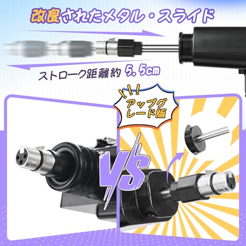 ディルド 電動ピストン機 5.5cm 金属製スライドレール セックスマシーン角度とスピード調整可能 全自動 女性オナニー アダルトグッズ 電動バイブ ピストンマシン 女性用 強力 日本語取扱説明書付き - 画像3