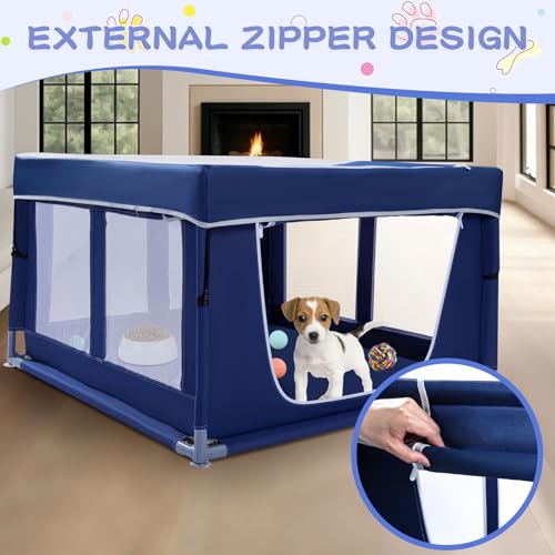 Dog-Playpen-with-Removable-Roof-42--42-inch-Puppy-Playpen-Pet-Play-Pen-for-Dogs-25-Height-for-Small-Dogs-Dog-fence-Indoor-Outdoor-Dog-Play-Yard-with-Zipper-Door - Cucciolini Doodles   Dog-Playpen-with-Removable-Roof-42--42-inch-Puppy-Playpen-Pet-Play-Pen-for-Dogs-25-Height-for-Small-Dogs-Dog-fence-Indoor-Outdoor-Dog-Play-Yard-with-Zipper-Door
