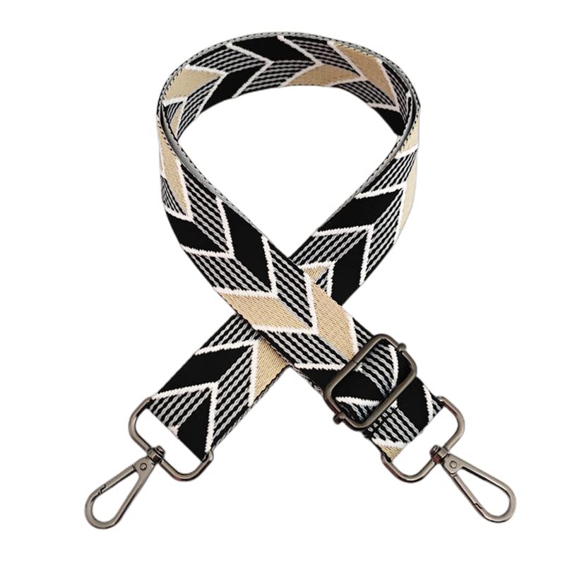 Tracolla Regolabile Per Borse Stile Boho – Larghezza 3,8 Cm, Lunghezza 72-130 Cm, Accessorio Fai Da Te Con Moschettoni - 4