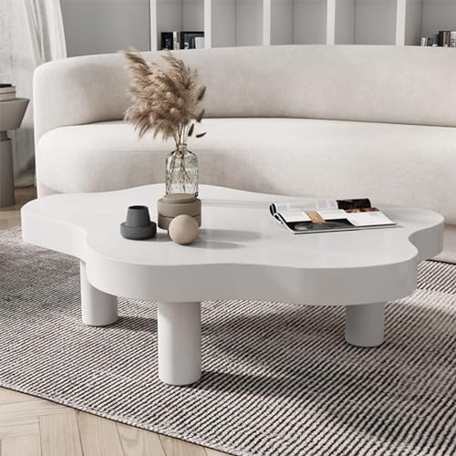 Table basse moderne salon table appoint bois 3 pieds design - 4