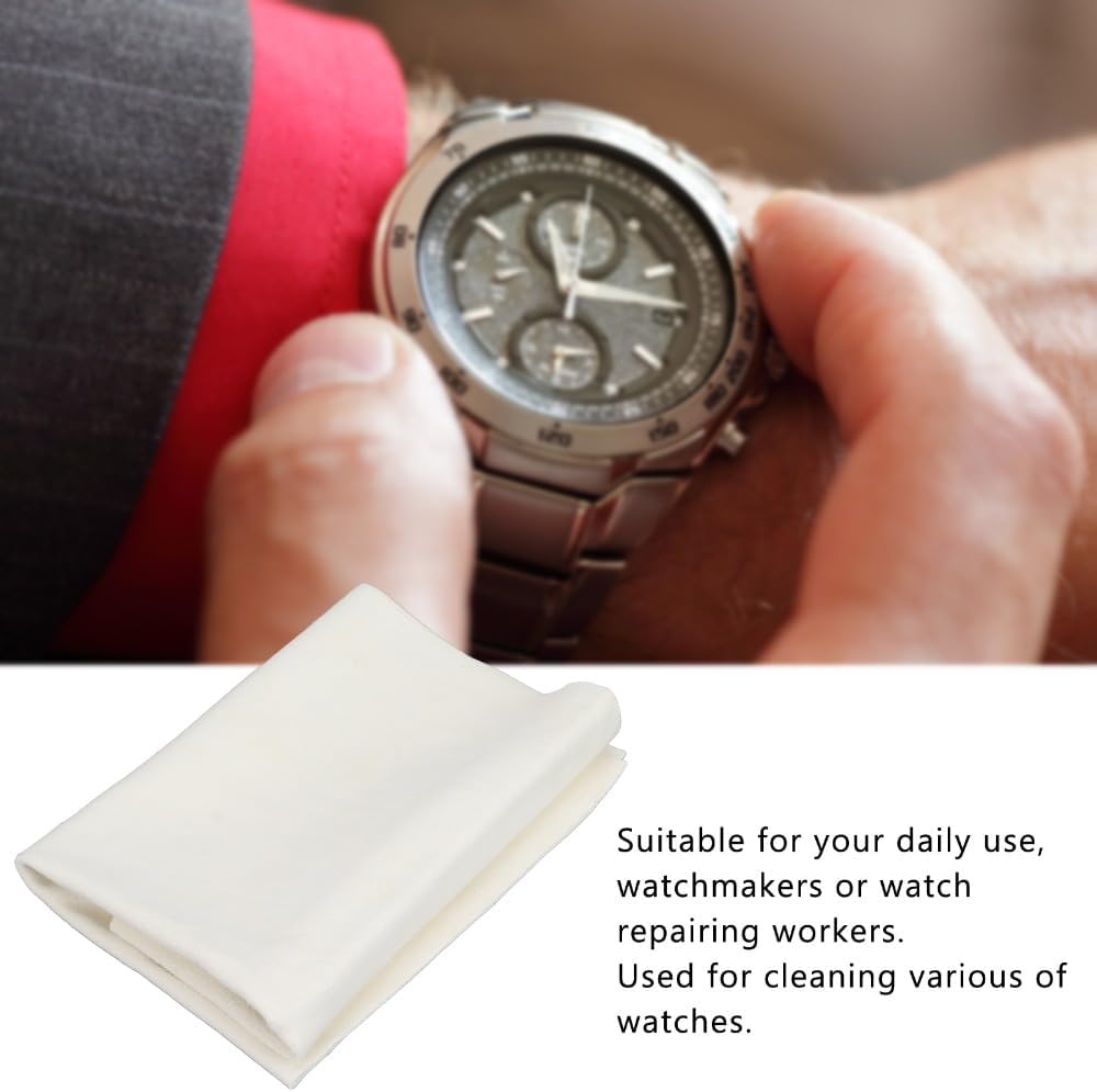 Convenient Microfiber Watch Cleaning Wipes Cloth Removel Dust Practical Jewelry Cleaning Cloth for Watch Maintenance Jewelry Care