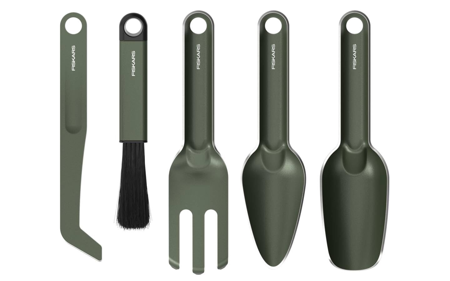 Fiskars Urban Plant Care, Set d'Outils de Jardinage, 5 Pièces