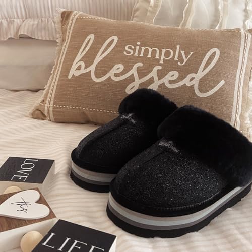 Image of BEARPAW Women's Retro Loki Slippers | Cozy Indoor & Outdoor Shoes, Warm Wool Blend Lining, Lightweight EVA Outsole, Indoor & Outdoor Comfort