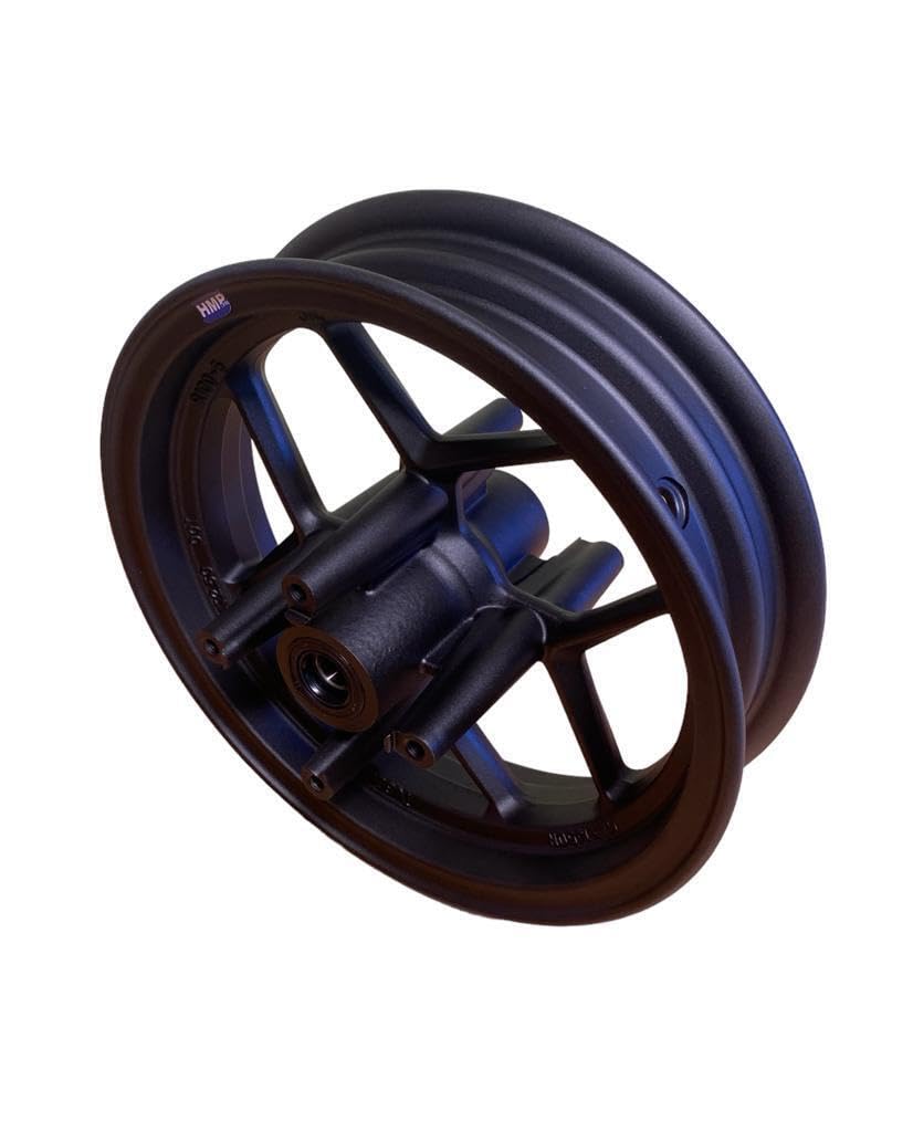 Jante en aluminium 10" arrière noire compatible avec presque tous les modèles avec axe de 15 mm Dirt Bike, Pit Bike, Supermoto, MotoCross