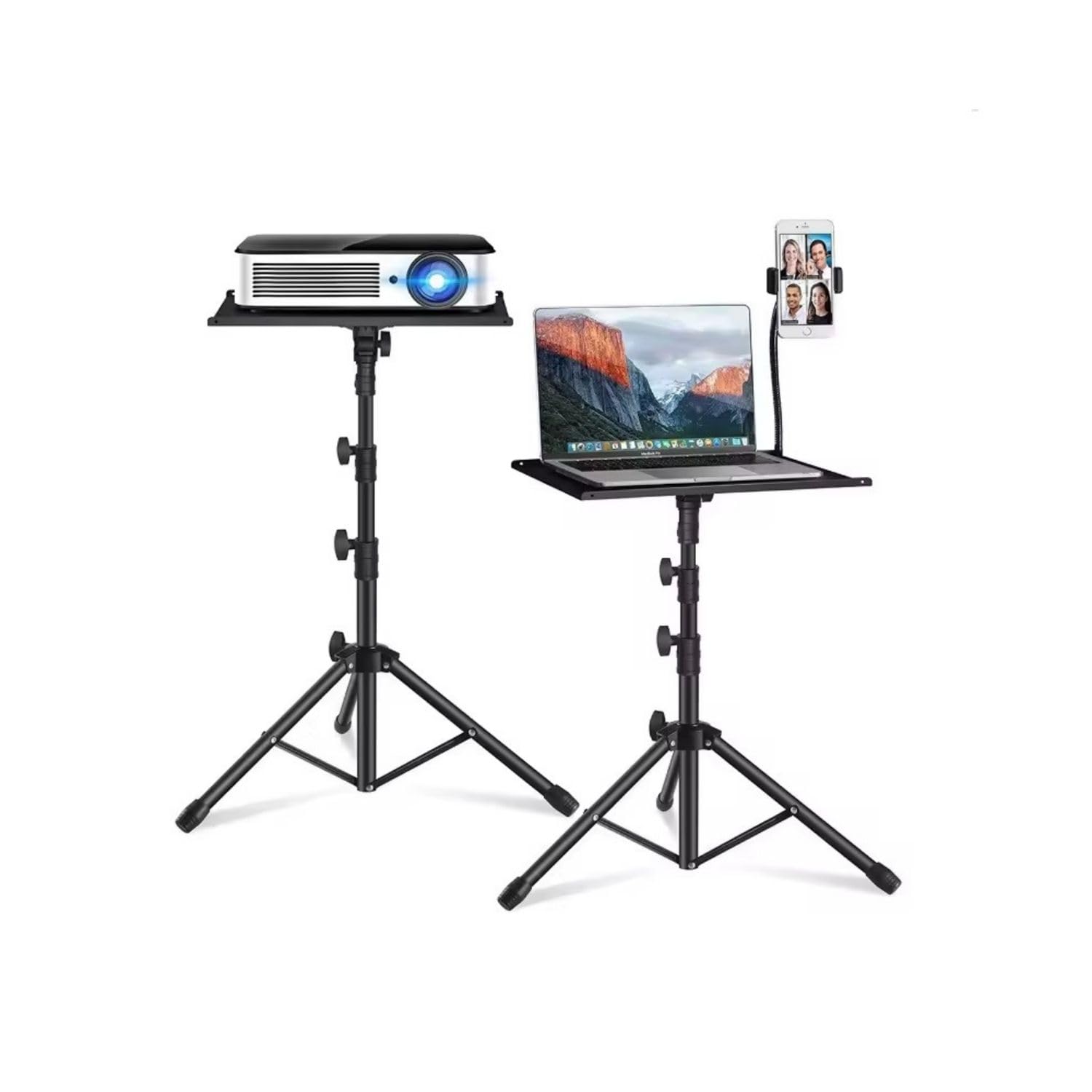Adjustable Laptop Stand Tripod with Tray Phone Mount Heavy-Duty Alloy Tripod with 40 7x27 6cm Platform Height Adjustable