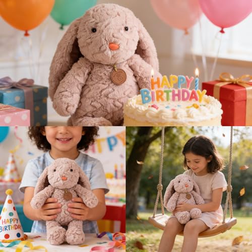 MmotZsb Kuscheltier Hase, Weiches Plüschtier Mit Baby, 35 cm, Ideal Für Kinder Und Geschenke, Hase Kuscheltier Zum Kuscheln Und Spielen