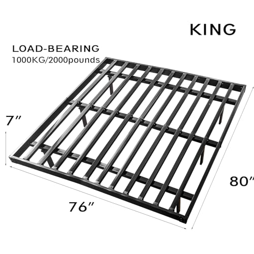 DKALIO Estrutura de cama flutuante com luz LED de indução, cama flutuante king size, cama plataforma