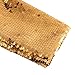 Girls Sequin Bolero Open Front Sparkly Crop Shrug Jacket Kids Long Sleeve B𝗹azer Cropped Top (Gold, 13-14 Years)