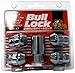 KICS W60117 Bull Lock Chrome (12mm x 1.5 Thread Size) Wheel Lock Set