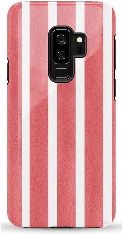 Casely Galaxy S9 Plus Case | East Coast Summer | Red Stripes | Essential Slim Dual-Layer Protective Design