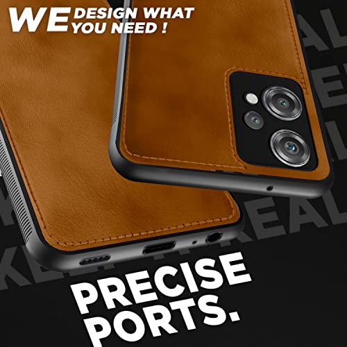 Image of Pikkme Oneplus Nord Ce 2 Lite 5G Back Cover | Flexible Pu Leather | Full Camera Protection | Raised Edges | Super Soft-Touch | Bumper Case for Oneplus Nord Ce 2 Lite 5G (Brown)
