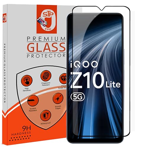 Image of Premium Tempered Glass Screen Protector Guard Compatible For iQOO Z10 Lite 5G (6.74 Inch, Pack of 1) | Edge to Edge Coverage With Easy to installation kit for Smartphone
