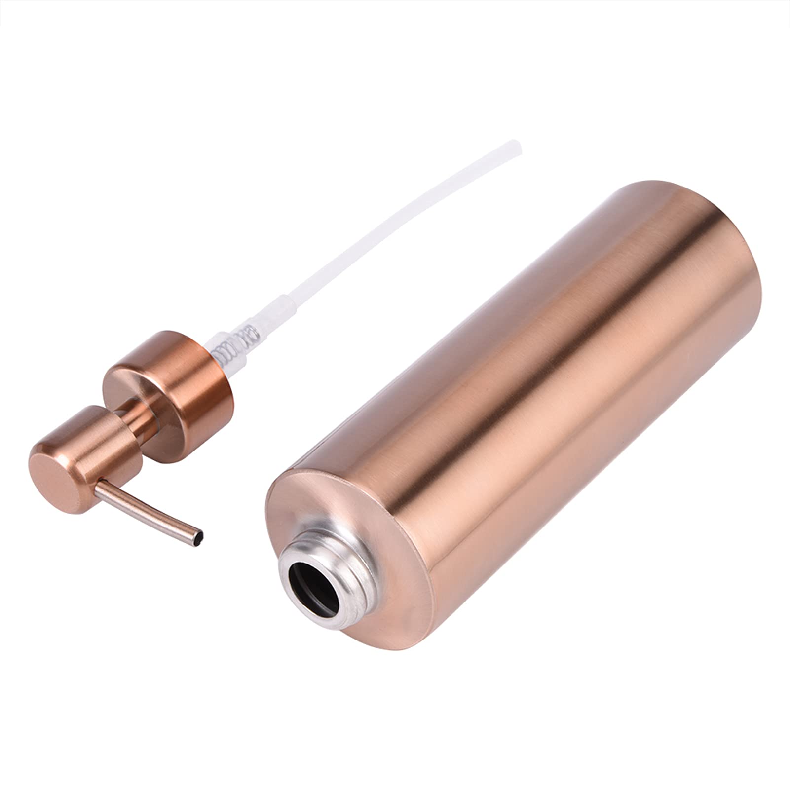 Dispensador Sapone Oro Porta Sapone Rosa Cobre Diamante Corte Jabón Bomba Acero Inoxidable Cocina Baño Encimera 350ML