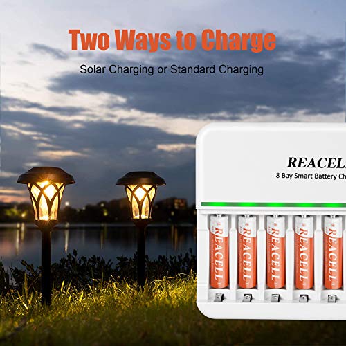 Reacell 24 Pack Aaa Solar Rechargeable Battery For Solar Lights, 1.2V 700Mah Nimh Solar Aaa Batteries #TOP2
