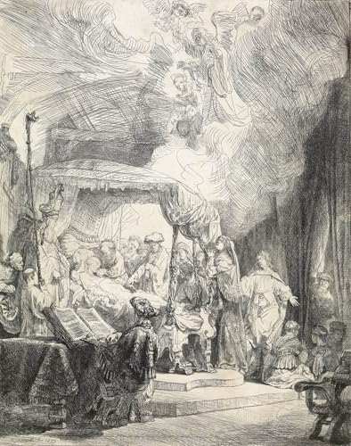 Impression tableaux peinture sur toile la Mort de la Vierge de Rembrandt 60x90cm