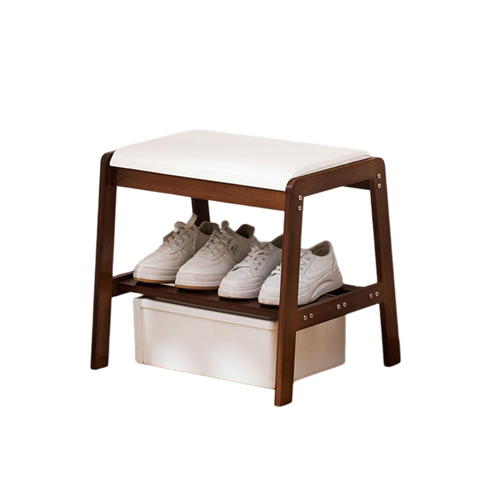 Étagère à chaussures moderne en bambou au design épuré et durable