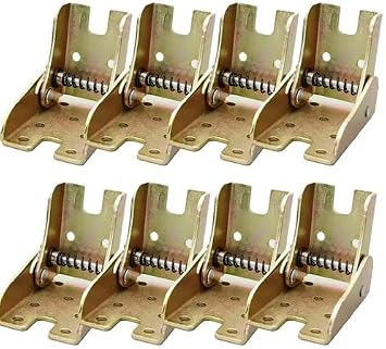 Self-Locking Folding Hinge, 4/8 Steel Folding Table Leg Bracket, Hidden Furniture Leg Locking Hinge, Support for Bed, Workbench, Table, Chair