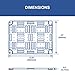 Legrand - OnQ Universal Mounting Plate 10 Inch, Secure Devices in Structured Media Enclosure Mounting Plate, Mounting Plate with 4 FT Velcro Roll, Recessed Wall Plate to Organize Cable, White, AC1040