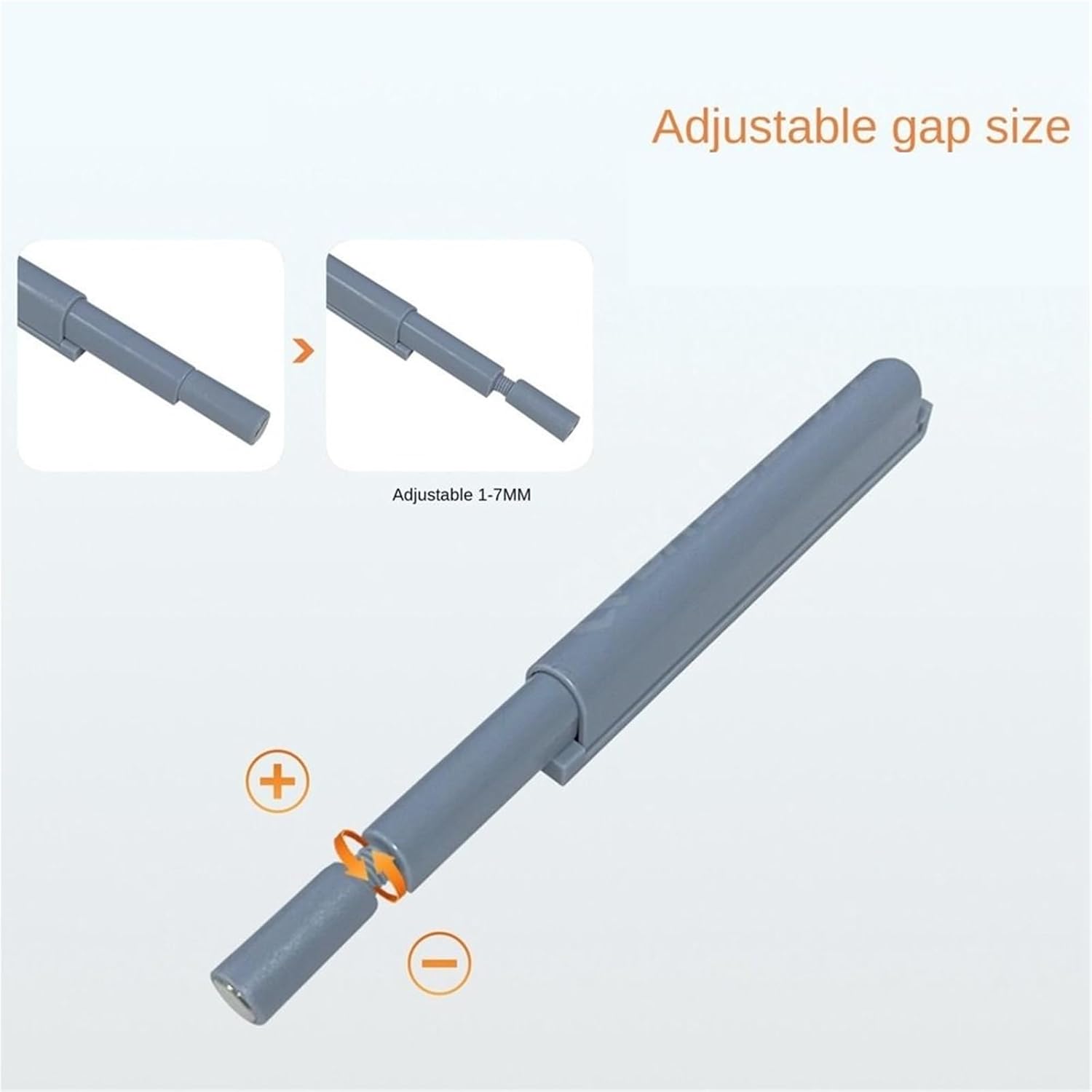 20pcs Cabinet Door Suction Damper Buffers Furniture Accessories Soft Quiet Closer Stopper Hardware Open Touch Catches for Wardrobe Kitchen Drawer(White)